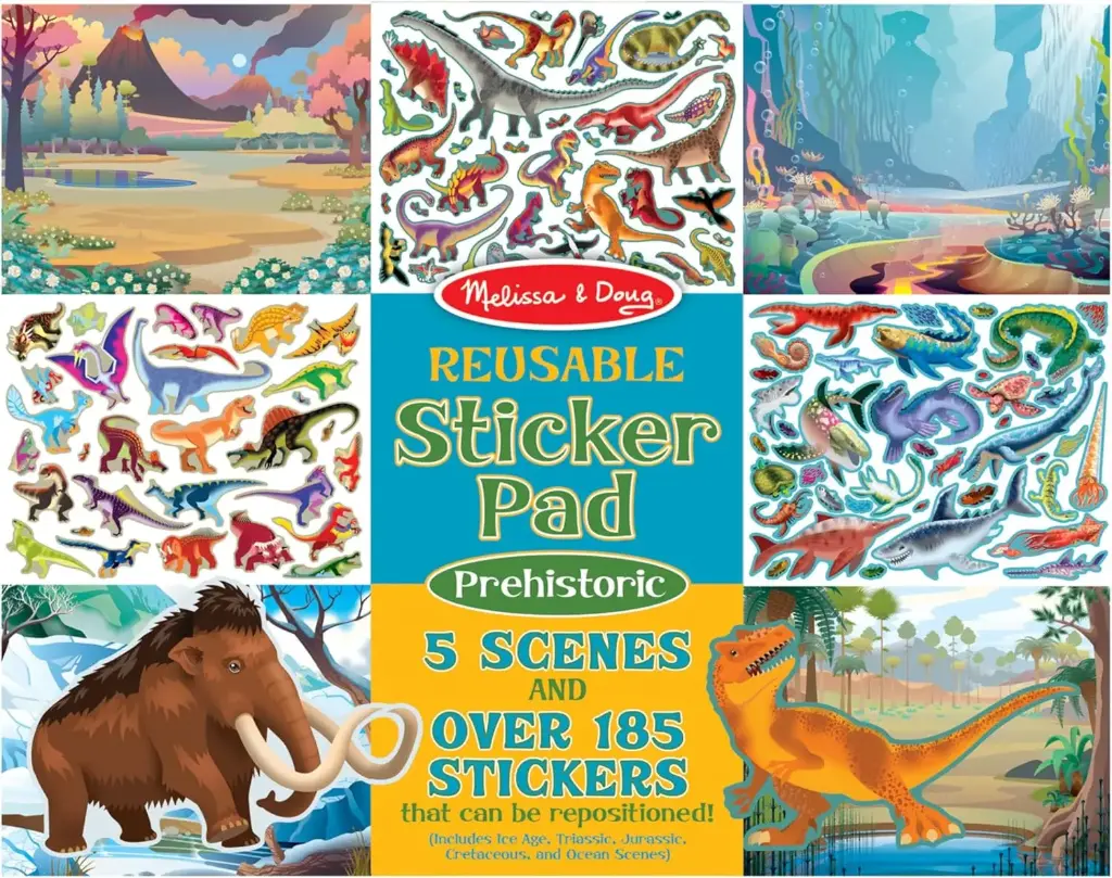 Melissa & Doug – Prehistoric Reusable Sticker Pad 