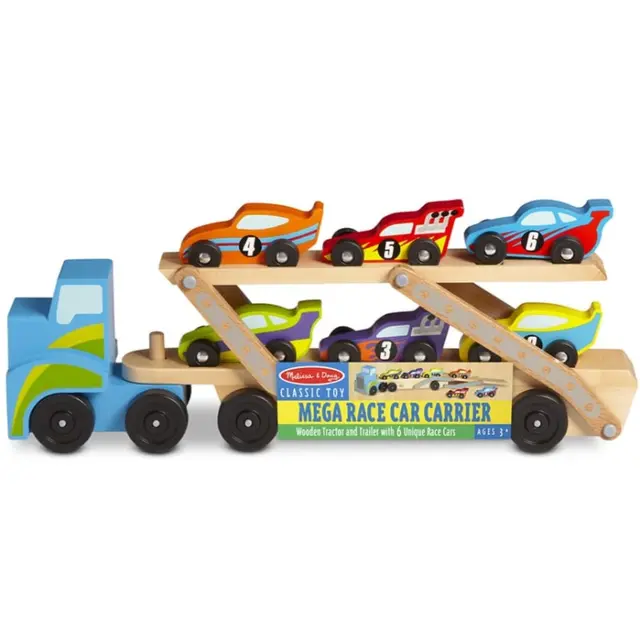 Melissa And Doug Mega Race Car Carrier 