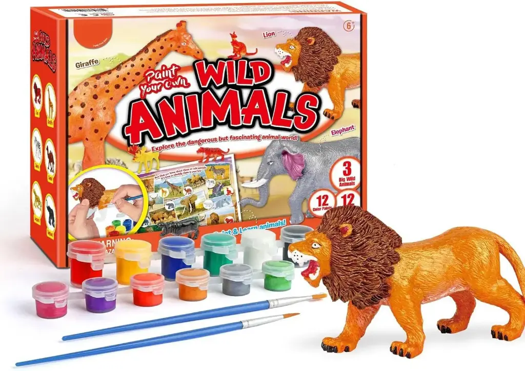 Paint Your Own Animals – 10 Piece Kids Painting Kit