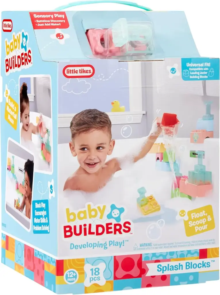 مكعبات الاستحمام Baby Builders من Little Tikes