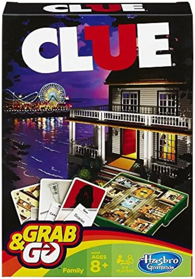 Hasbro Clue Grab & Go Game 