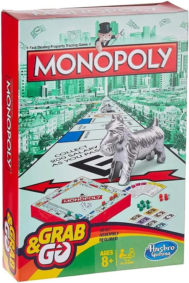 Monopoly Hasbro Gaming Grab & Go Game 