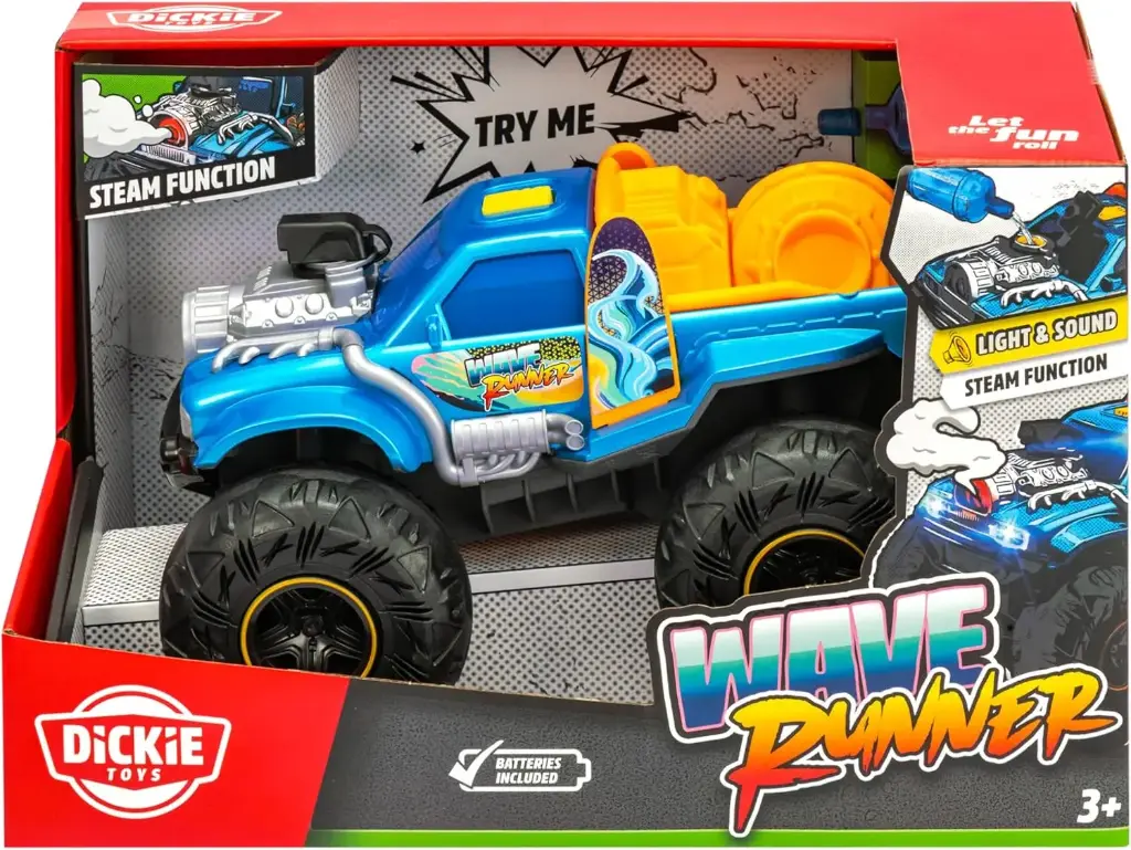 Dickie Toys – Wave Runner Monster Truck Freewheel 