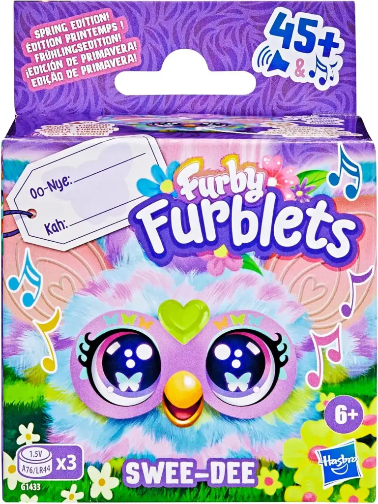 Furby – Furblets Swee-Dee Spring Mini Electronic Plush Toy 