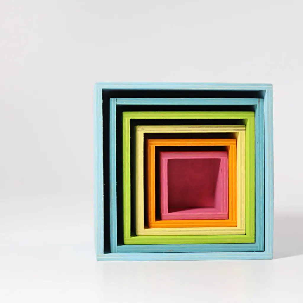 Grimm's Stacking Boxes Large — Pastel