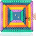 AM ANNA – Big Push POP Fidget Toy Rainbow Chess Board