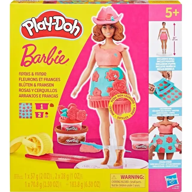 Play-Doh – Barbie Florals & Fringe Set