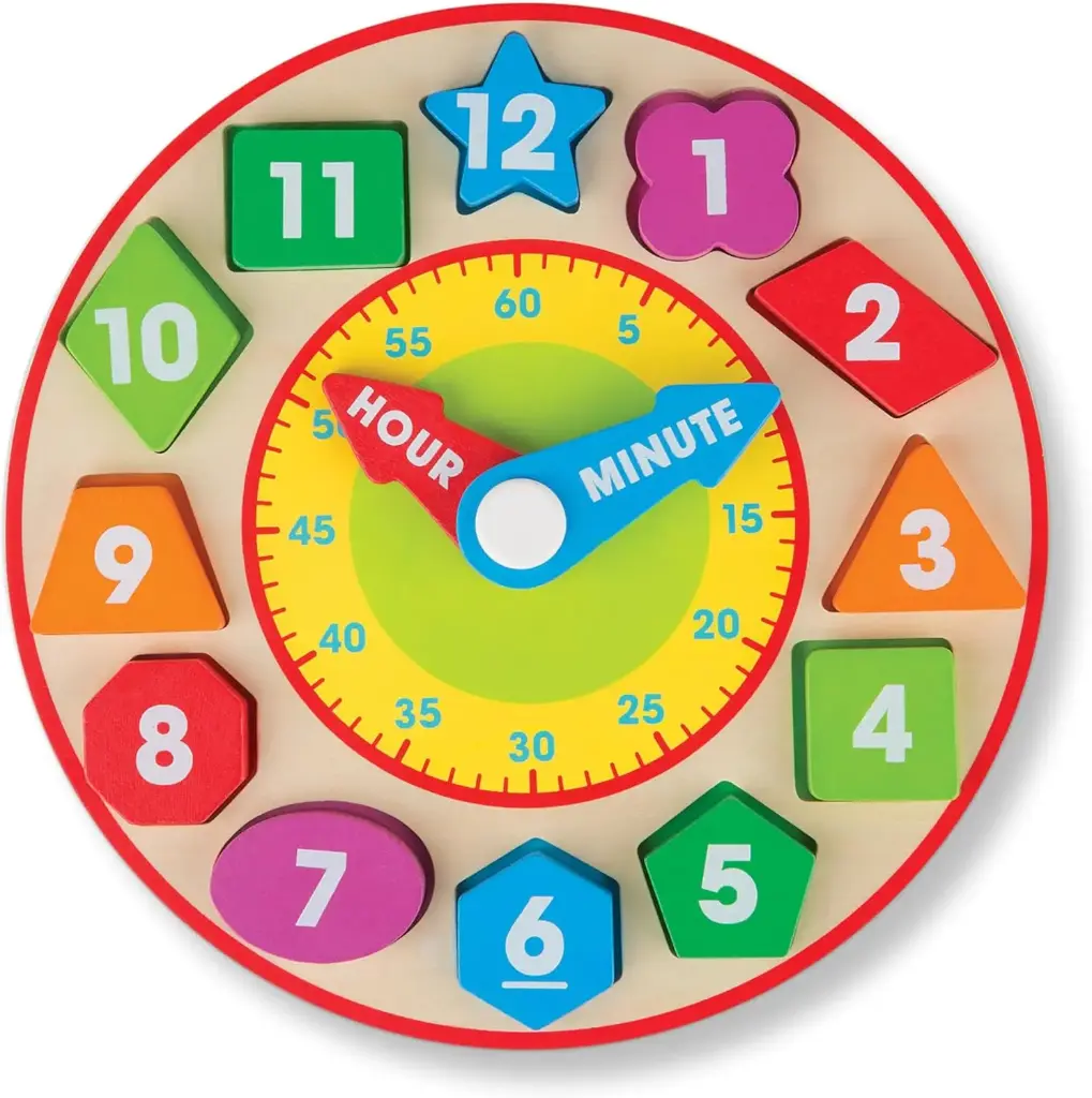 Melissa & Doug – Wooden Shape Sorting Clock