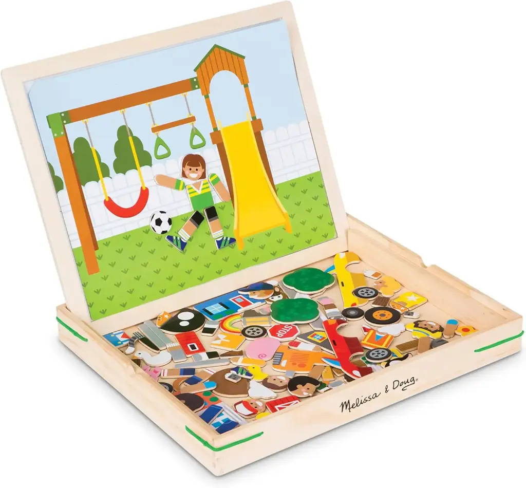 Melissa & Doug – Wooden Magnetic Matching Picture Game 