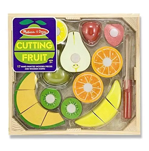 Melissa & Doug – Cutting Fruit Set Wooden Play Food 