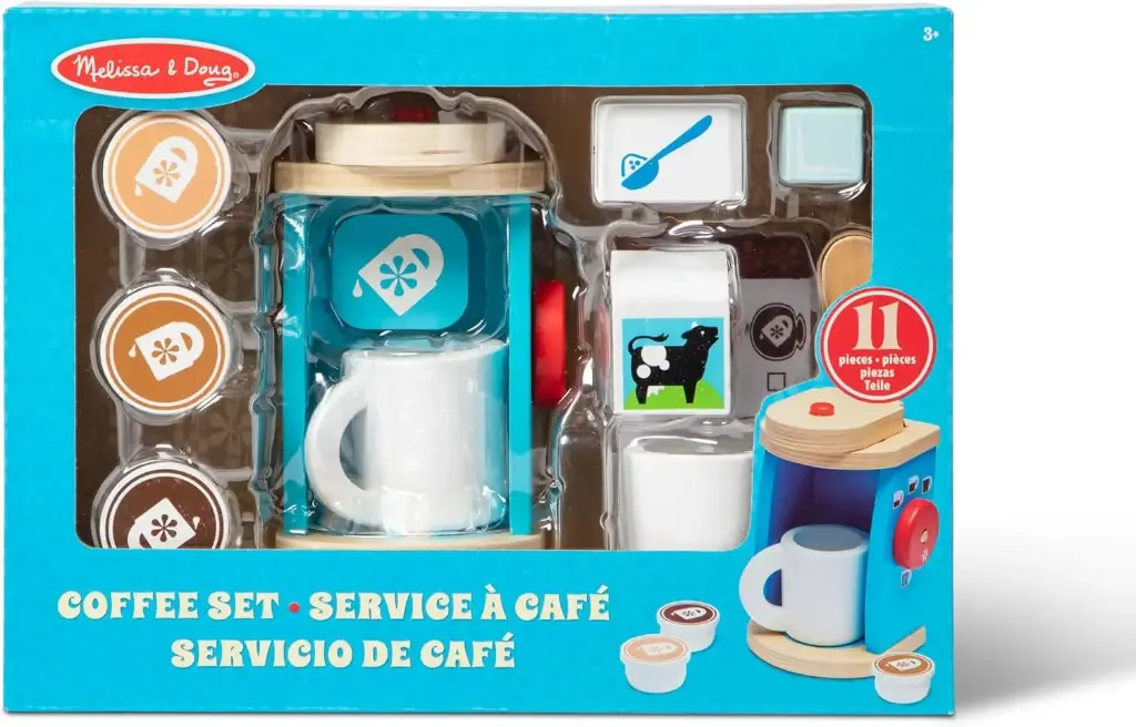 Wooden Brew & Serve Coffee Set 