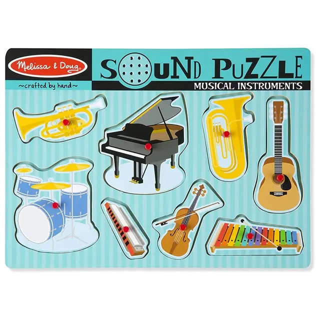 Melissa & Doug – Musical Instruments Sound Puzzle 