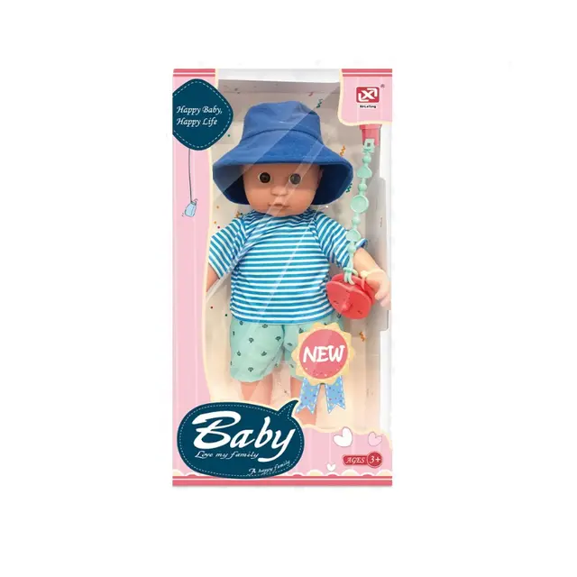  12 inch cotton body vinyl doll (pacifier with IC 12 sound) 
