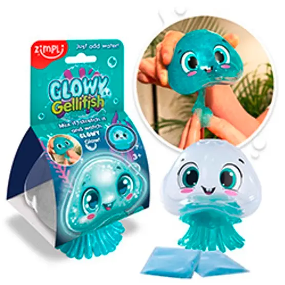 Zimpli Kids – Glowy Gellifish Light Up Toy 