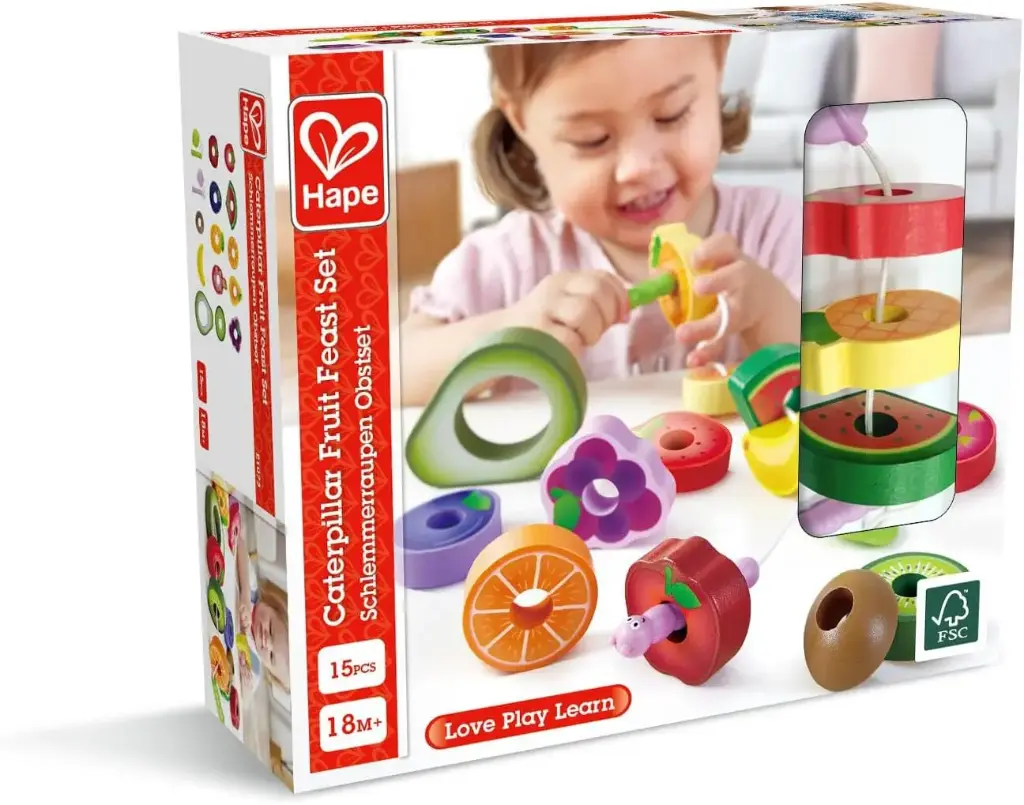 Hape – Caterpillar Fruit Feast Playset 