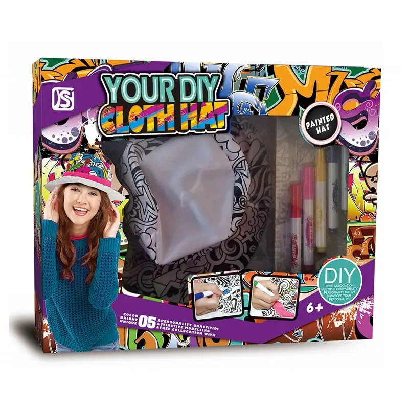 DIY Graffiti Coloring Hat