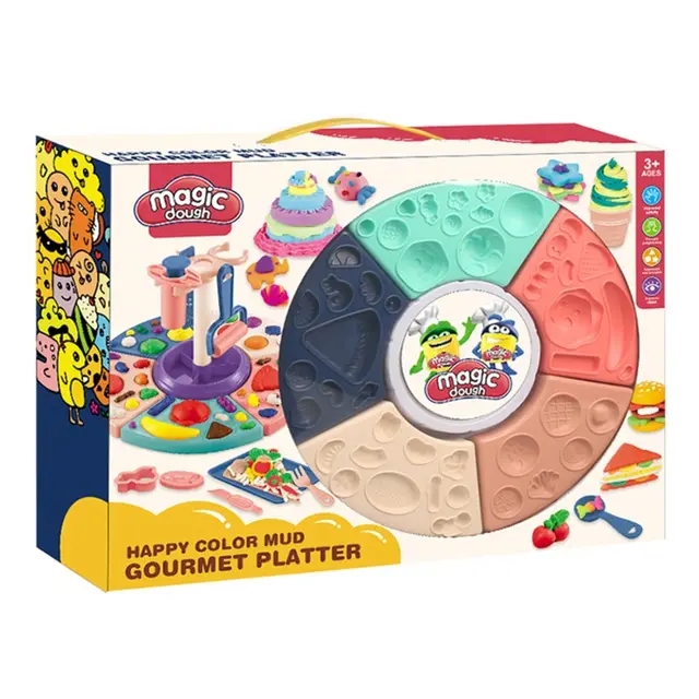 Magic Dough Happy Color Mud Gourmet Platter