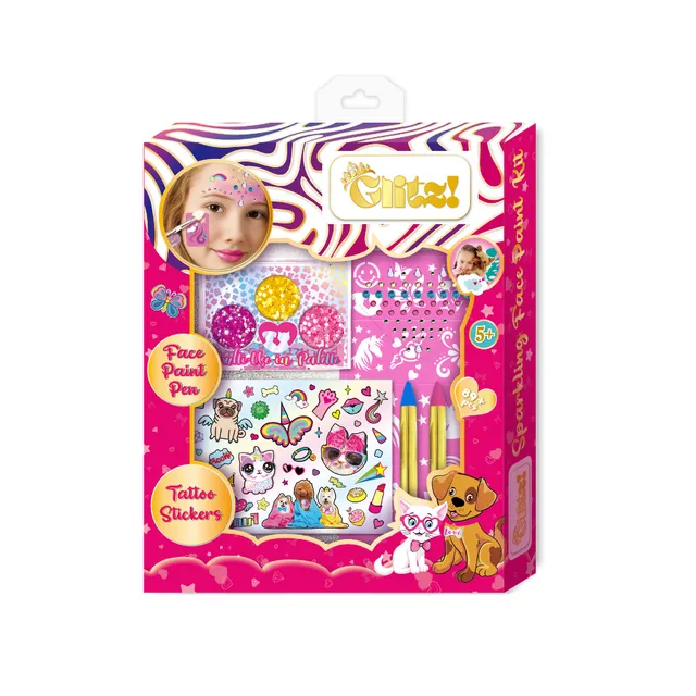 Tokidas Sparkling Tattoo Art & Face Paint Set 