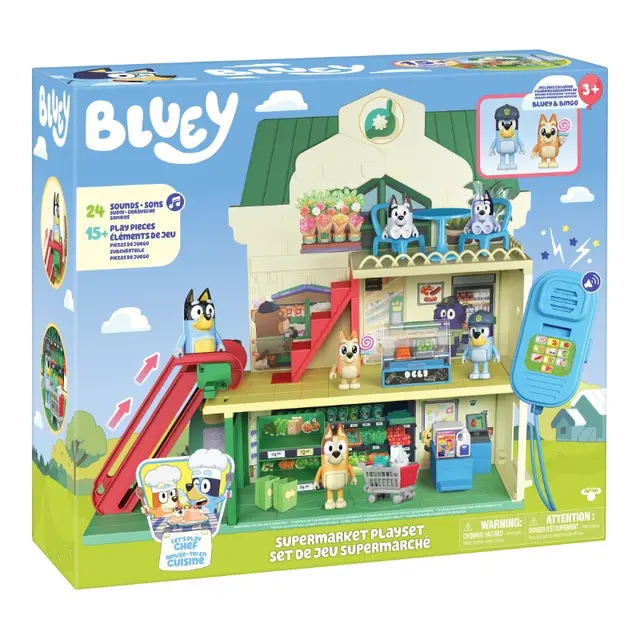 Bluey Season 13 - Let's Play Chef Supermarket Playset 