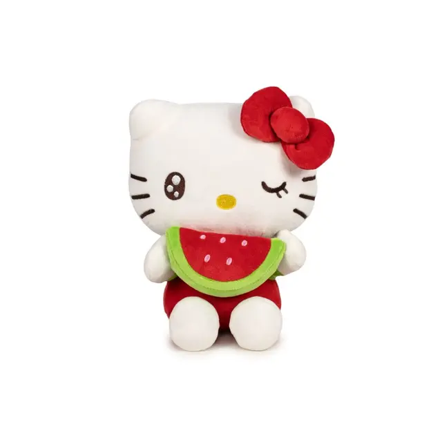 Famosa Hello Kitty - Macaron 22cm Plush - Watermelon 