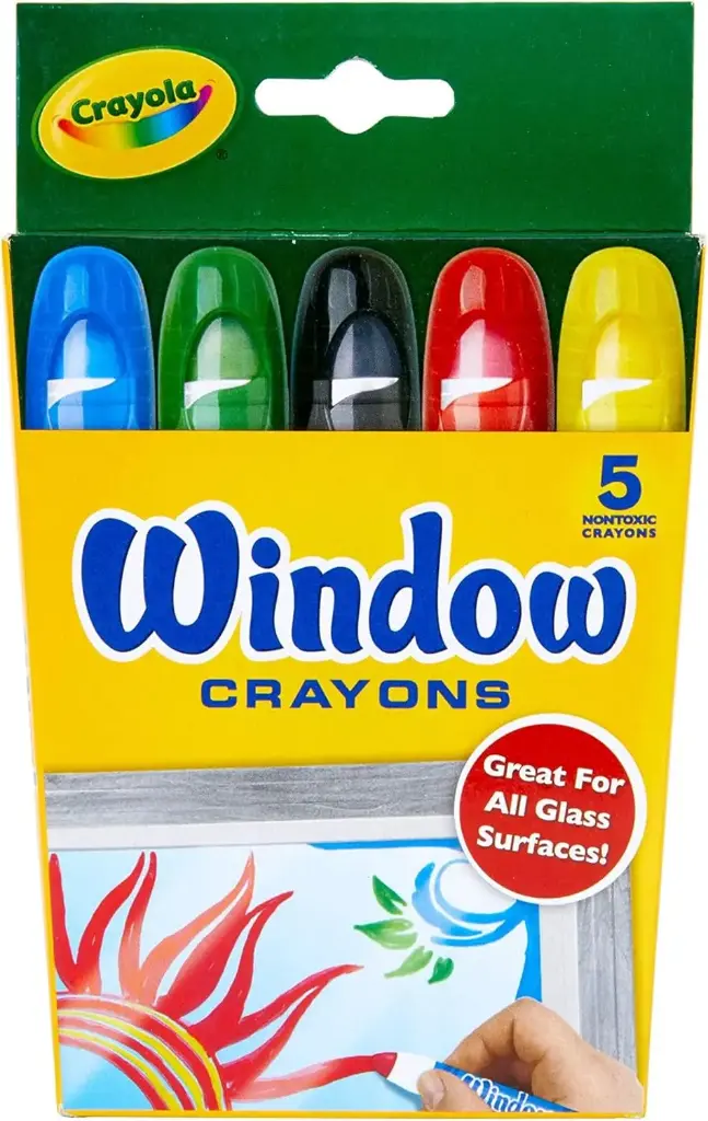 Crayola Washable Window Crayons - 5 Colors