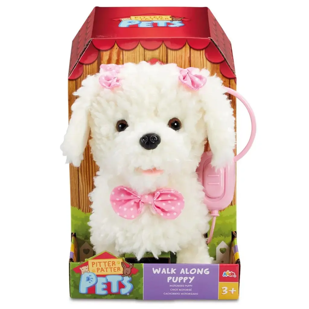 Addo Walk Along Poodle - Interactive Plush Puppy