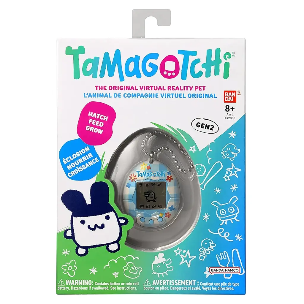 Tamagotchi Original - Flower Gingham Handheld Game 