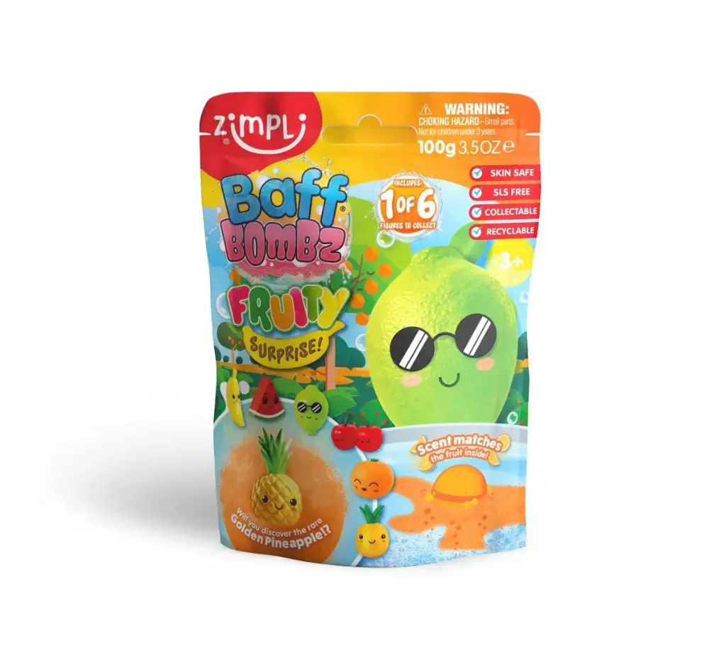 Zimpli Kids - Fruity Surprise Bath Bomb - 1 of 6 to Collect 