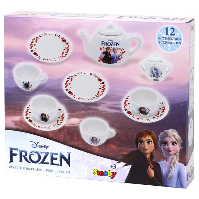 Smoby - Frozen Porcelain Tea Set - 12 Pieces 