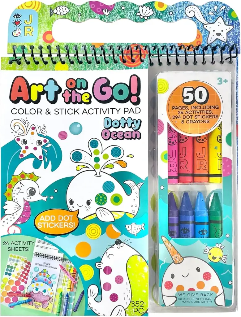 Bright Stripes Art on the Go - Going Dotty Ocean