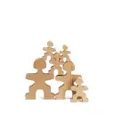 Wooden Balancing Minifigures - Flockmen - 43 Pieces 