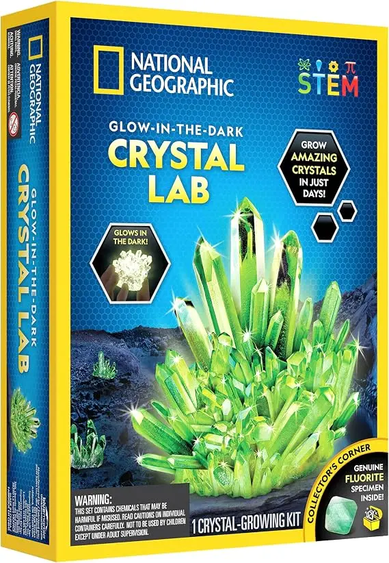 National Geographic Glow-in-the-Dark Crystal Growing Lab 