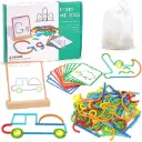 Sticks and Rings Wooden Learning Kit