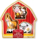 Melissa & Doug Barnyard Animals Jumbo Knob Puzzle
