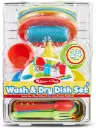 Melissa & Doug Wash and Dry Dish Set - 24 Pieces
