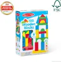 Melissa & Doug Wooden Building Blocks, 100-Piece