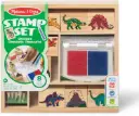 Melissa & Doug Wooden Stamp Set: Dinosaurs