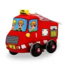 Cloth Body Pull Back Car – Fire Truck