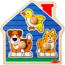 Melissa & Doug – Pet Animals Jumbo Knob Puzzle 
