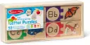 Melissa & Doug – Self-Correcting Alphabet Wooden Puzzles with Storage Box