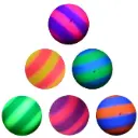 Rainbow Balls – Matte 6 Inch Inflatable Two-Colour 