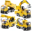 Pull Back Engineering Construction Vehicles