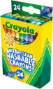Crayola 24ct Washable Ultra Clean Crayons 