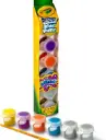 Crayola 6ct Washable Kids' Paint Pots - Glitter Effects